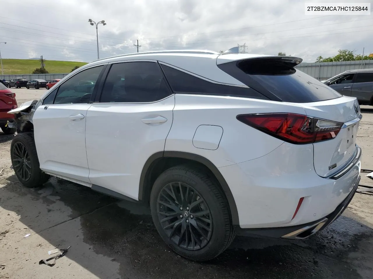 2017 Lexus Rx 350 Base VIN: 2T2BZMCA7HC125844 Lot: 58854354