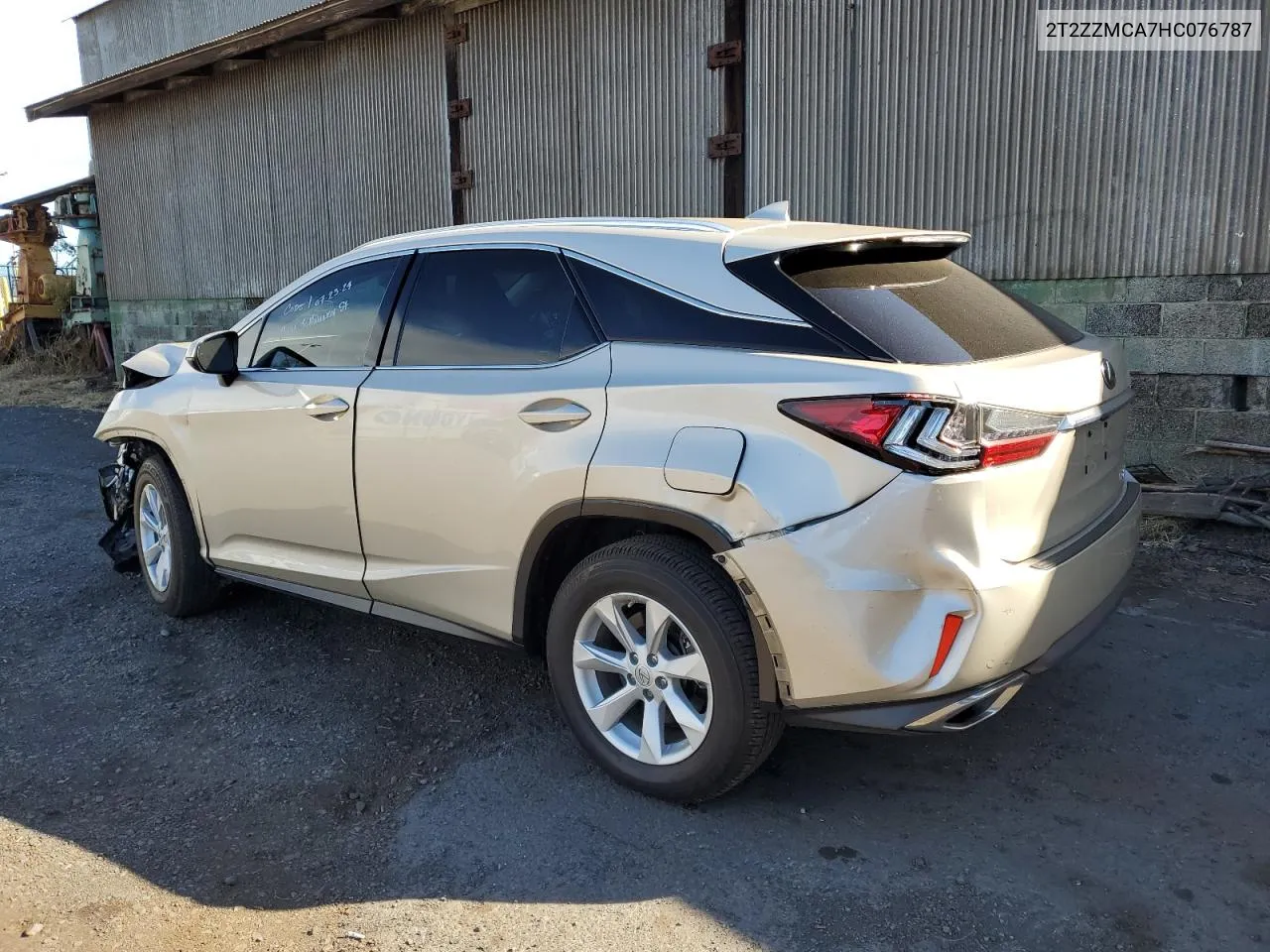 2017 Lexus Rx 350 Base VIN: 2T2ZZMCA7HC076787 Lot: 64880034