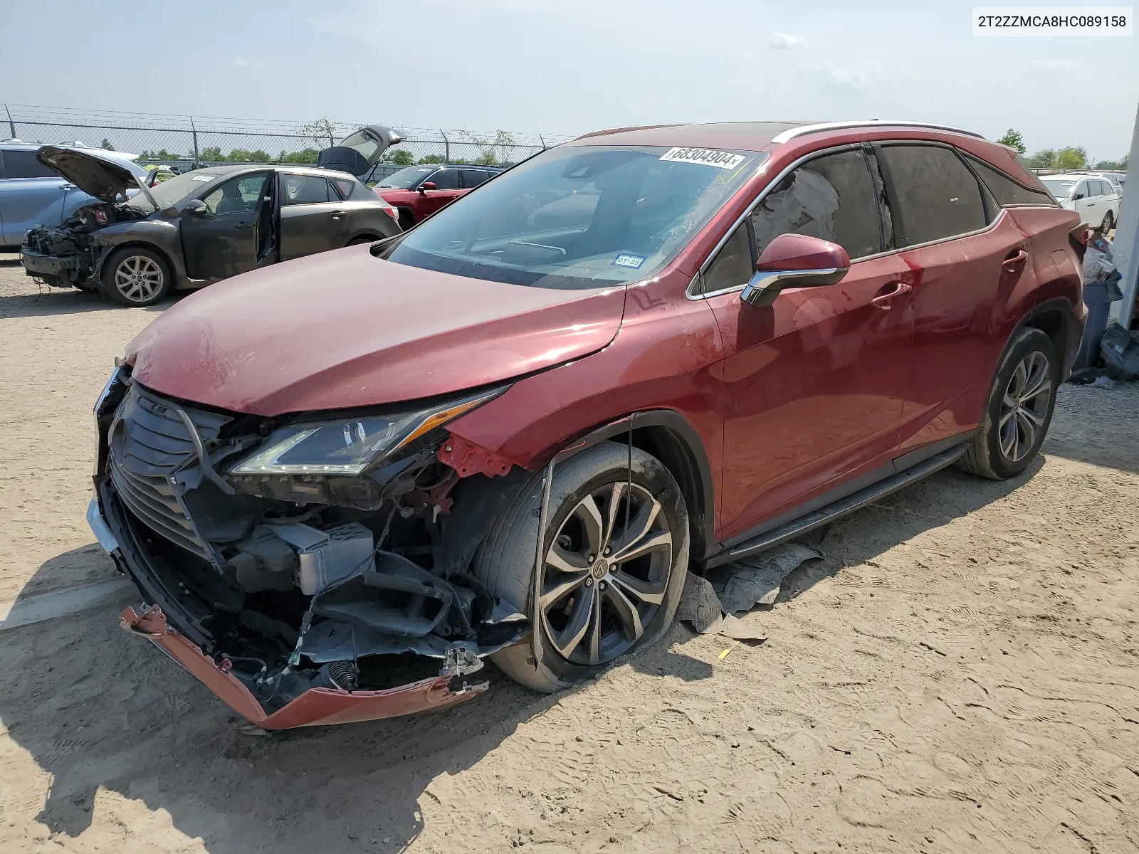 2017 Lexus Rx 350 Base VIN: 2T2ZZMCA8HC089158 Lot: 68304904