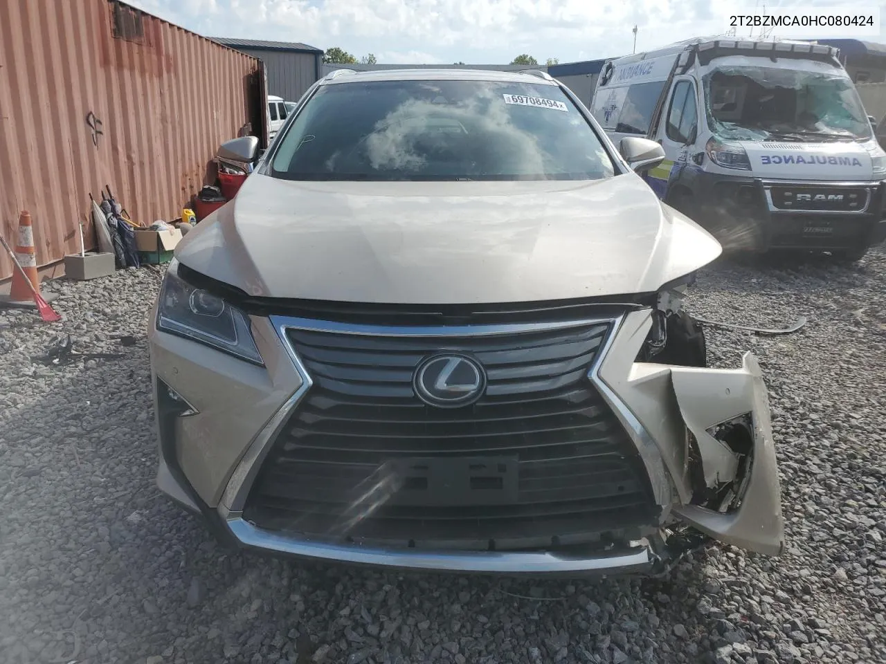 2017 Lexus Rx 350 Base VIN: 2T2BZMCA0HC080424 Lot: 69708494