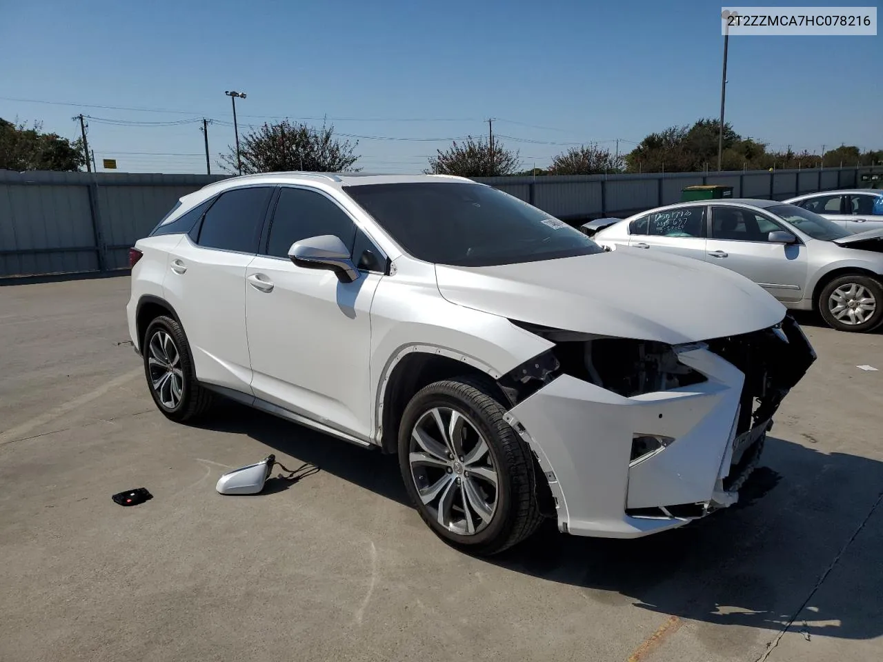 2017 Lexus Rx 350 Base VIN: 2T2ZZMCA7HC078216 Lot: 71448514