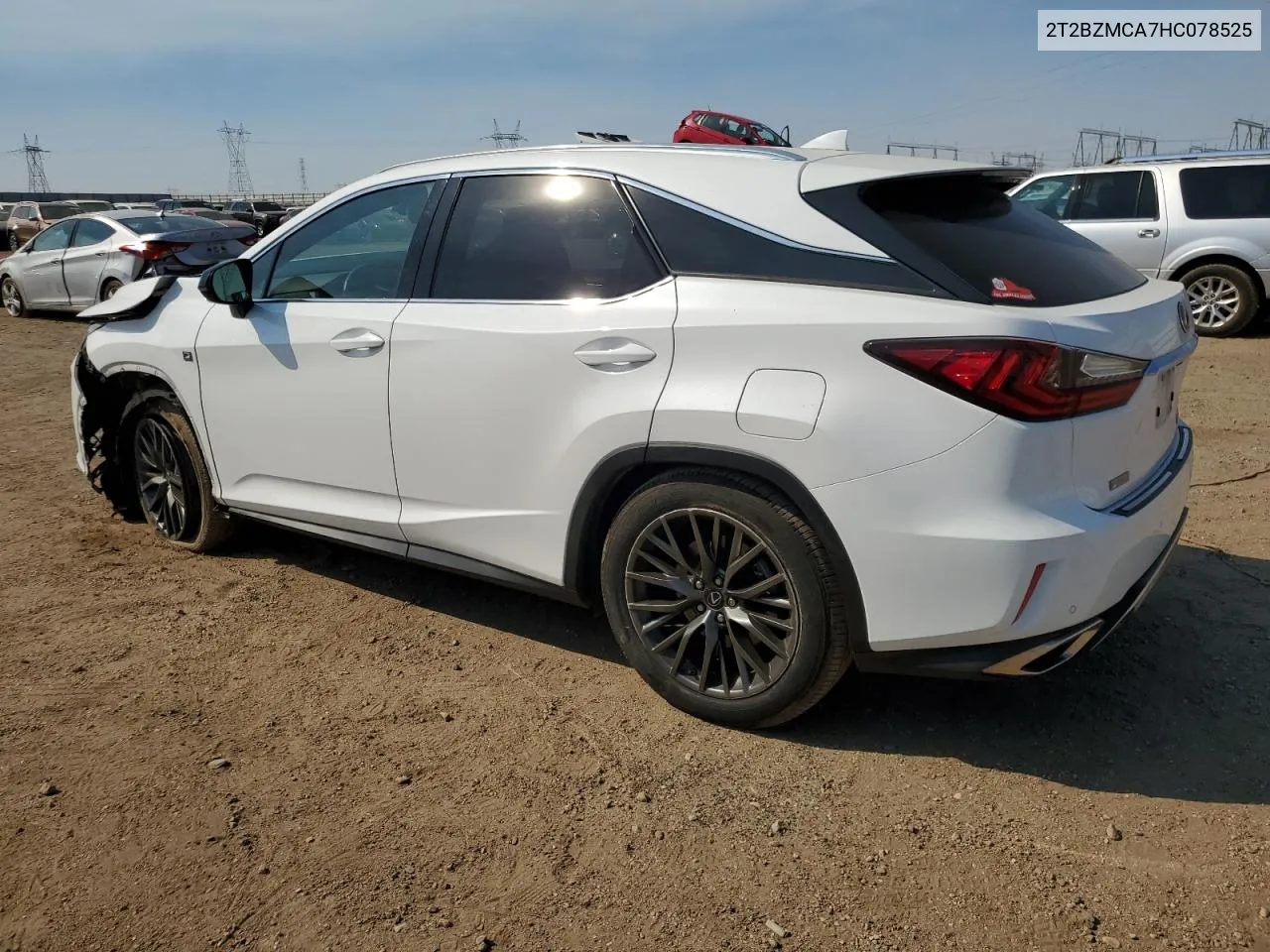 2017 Lexus Rx 350 Base VIN: 2T2BZMCA7HC078525 Lot: 72026464