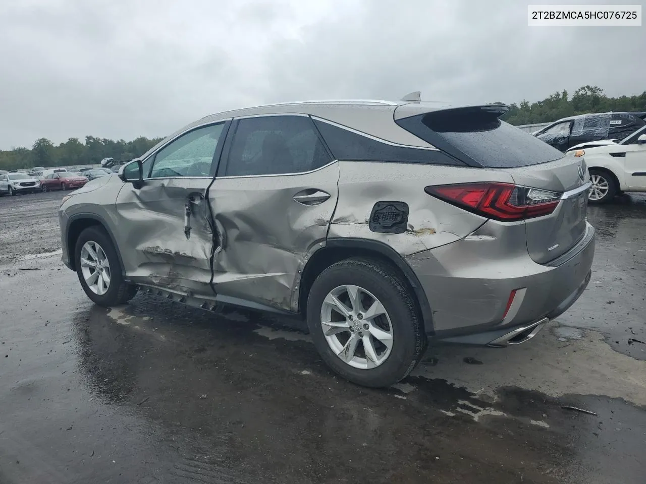 2017 Lexus Rx 350 Base VIN: 2T2BZMCA5HC076725 Lot: 72214304