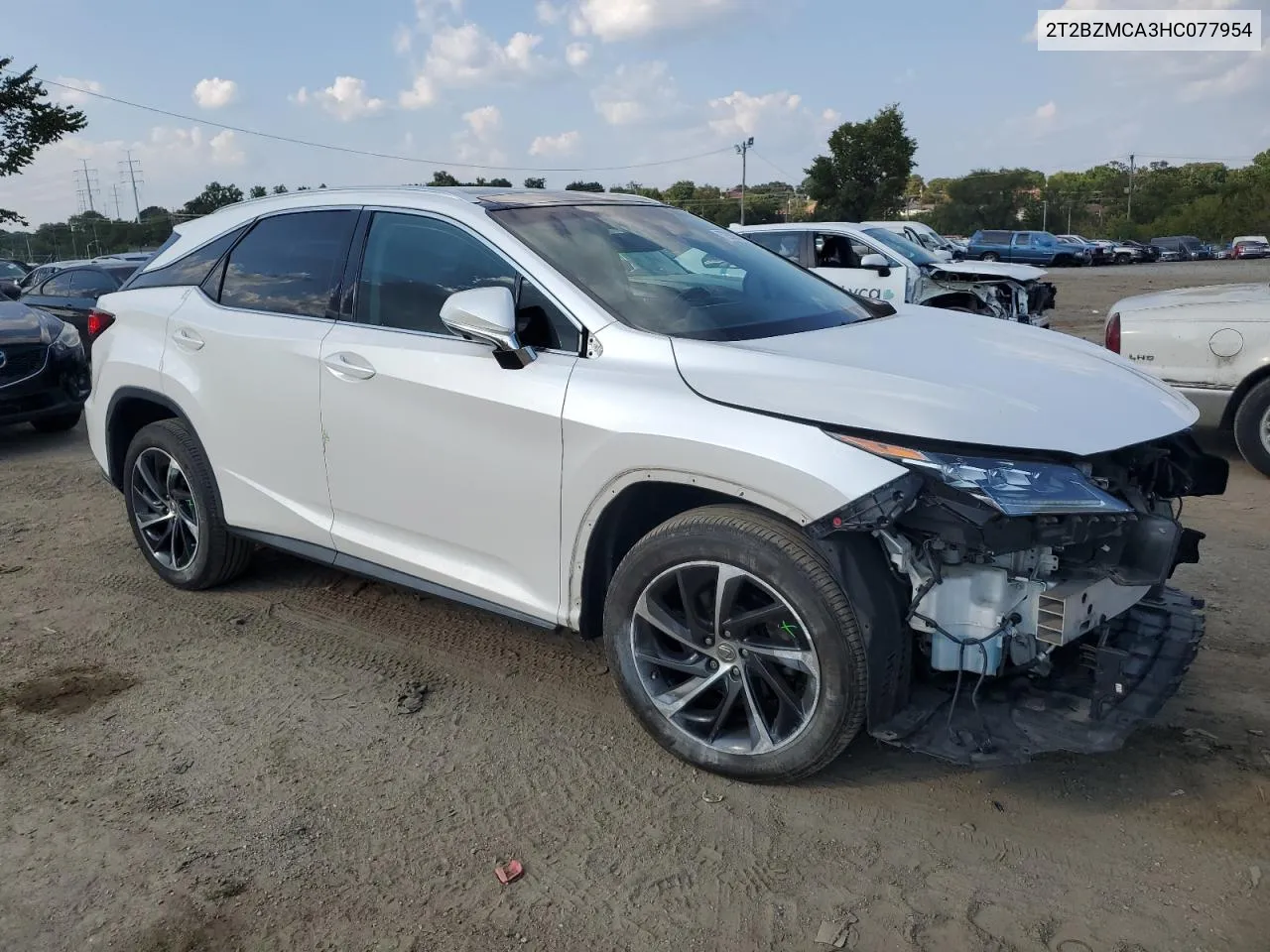 2017 Lexus Rx 350 Base VIN: 2T2BZMCA3HC077954 Lot: 72382784