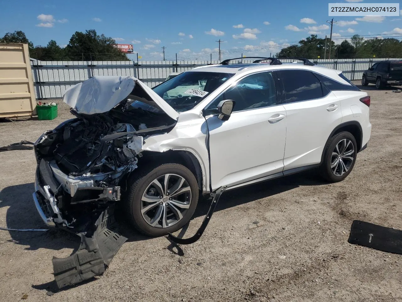 2017 Lexus Rx 350 Base VIN: 2T2ZZMCA2HC074123 Lot: 72994314