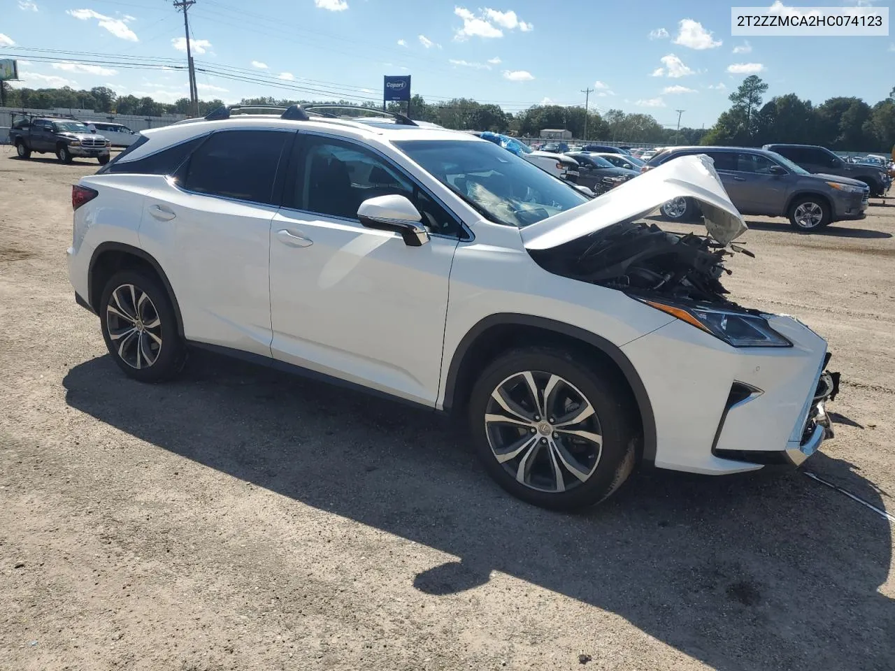 2017 Lexus Rx 350 Base VIN: 2T2ZZMCA2HC074123 Lot: 72994314