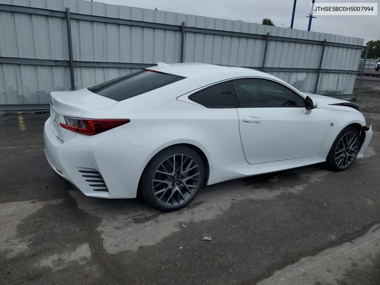 2017 Lexus Rc 350 VIN: JTHSE5BC0H5007994 Lot: 73012294