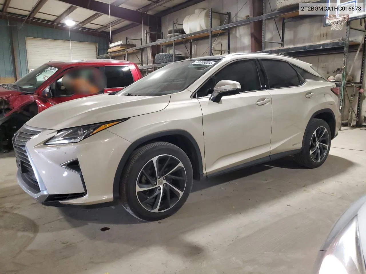 2017 Lexus Rx 450H Base VIN: 2T2BGMCA1HC016673 Lot: 73768094