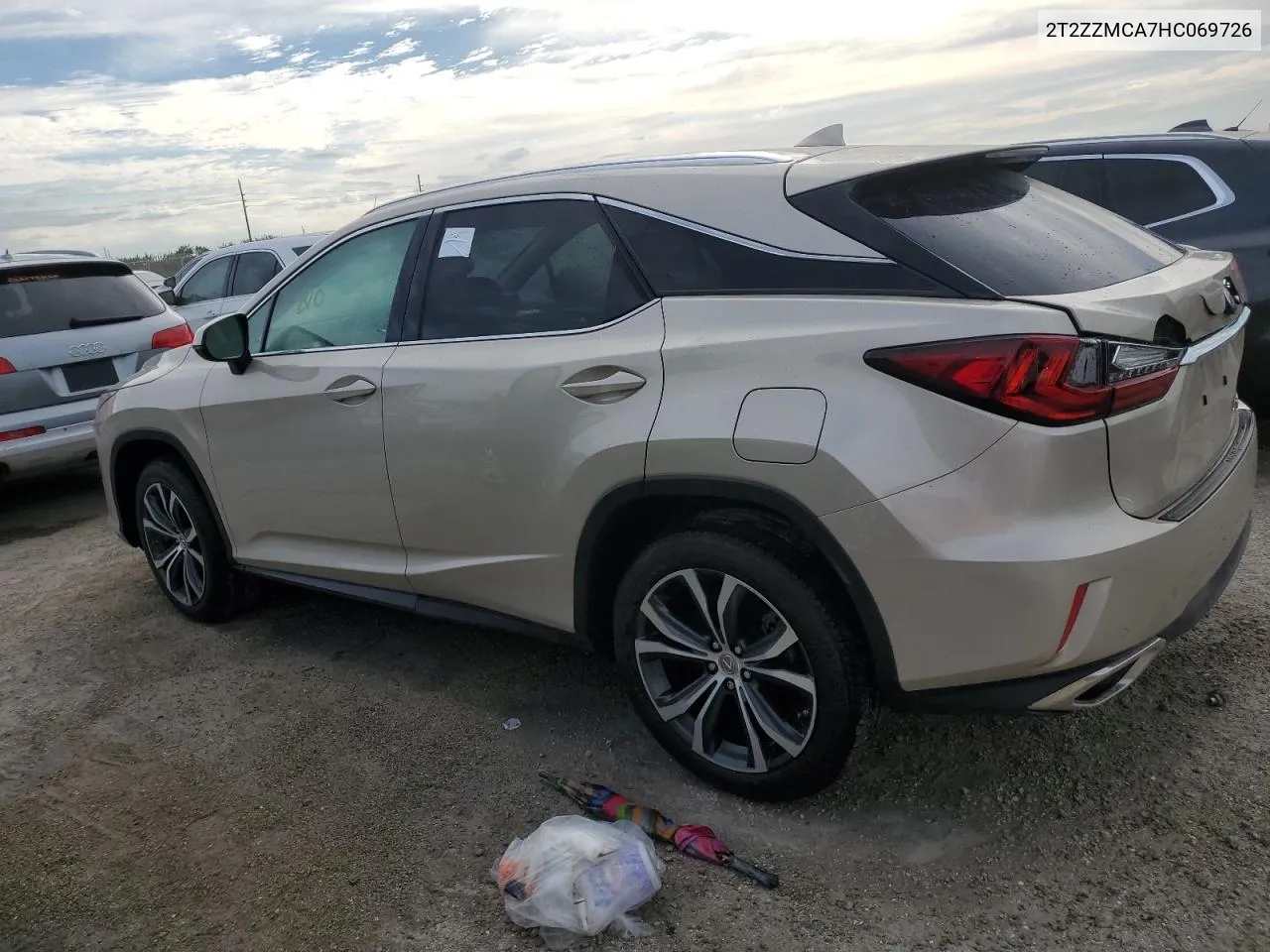 2017 Lexus Rx 350 Base VIN: 2T2ZZMCA7HC069726 Lot: 73885104