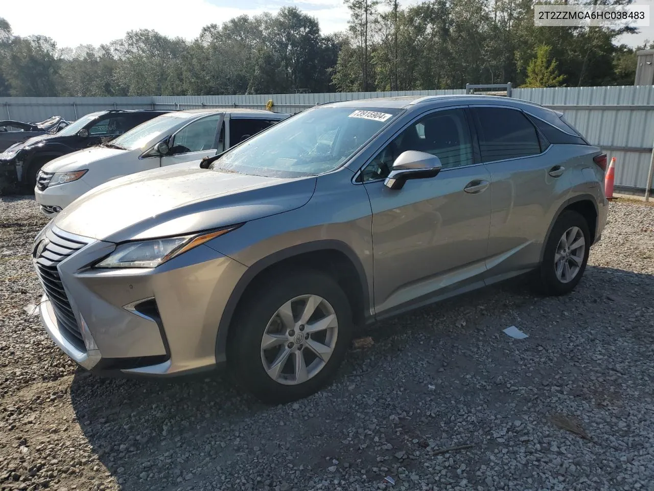 2017 Lexus Rx 350 Base VIN: 2T2ZZMCA6HC038483 Lot: 73915904