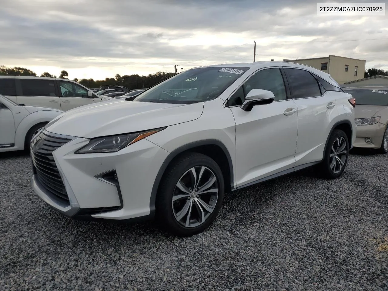 2017 Lexus Rx 350 Base VIN: 2T2ZZMCA7HC070925 Lot: 74004114