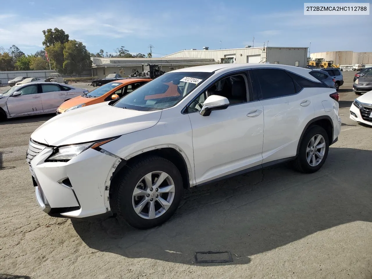 2017 Lexus Rx 350 Base VIN: 2T2BZMCA2HC112788 Lot: 74127244