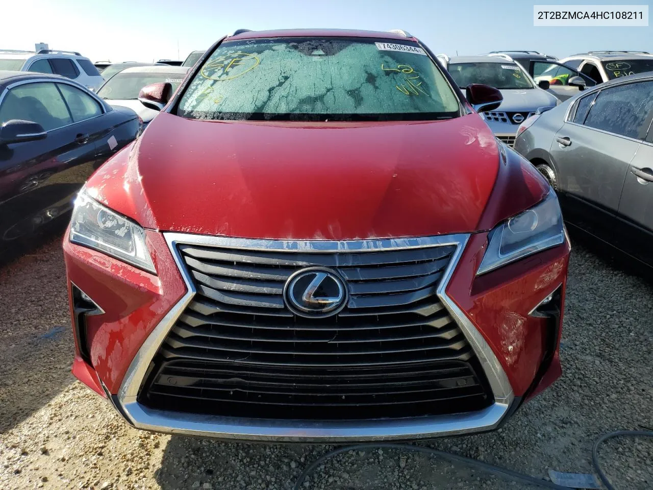 2017 Lexus Rx 350 Base VIN: 2T2BZMCA4HC108211 Lot: 74306344