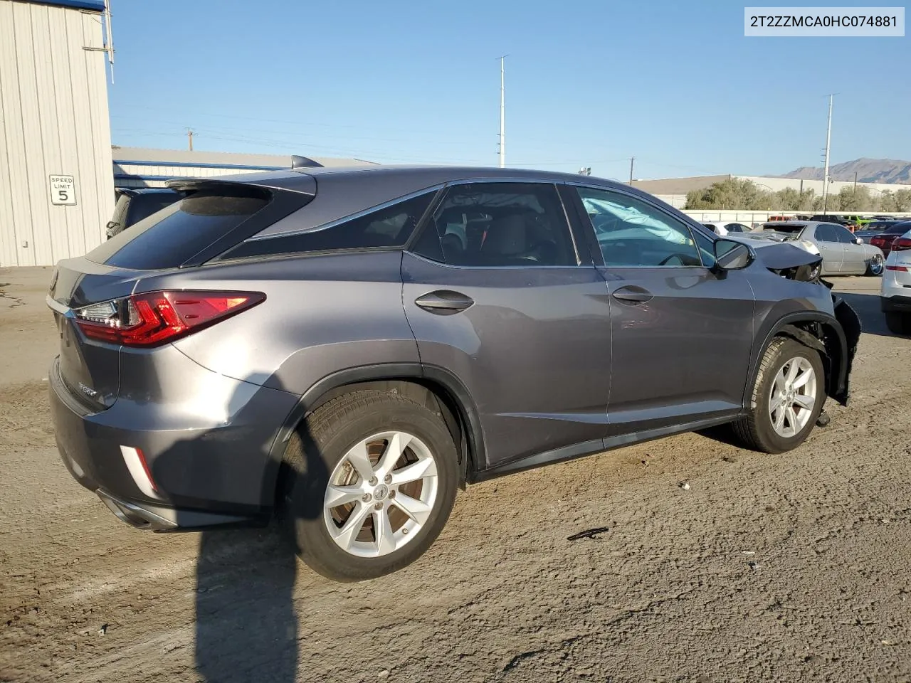 2017 Lexus Rx 350 Base VIN: 2T2ZZMCA0HC074881 Lot: 74817714