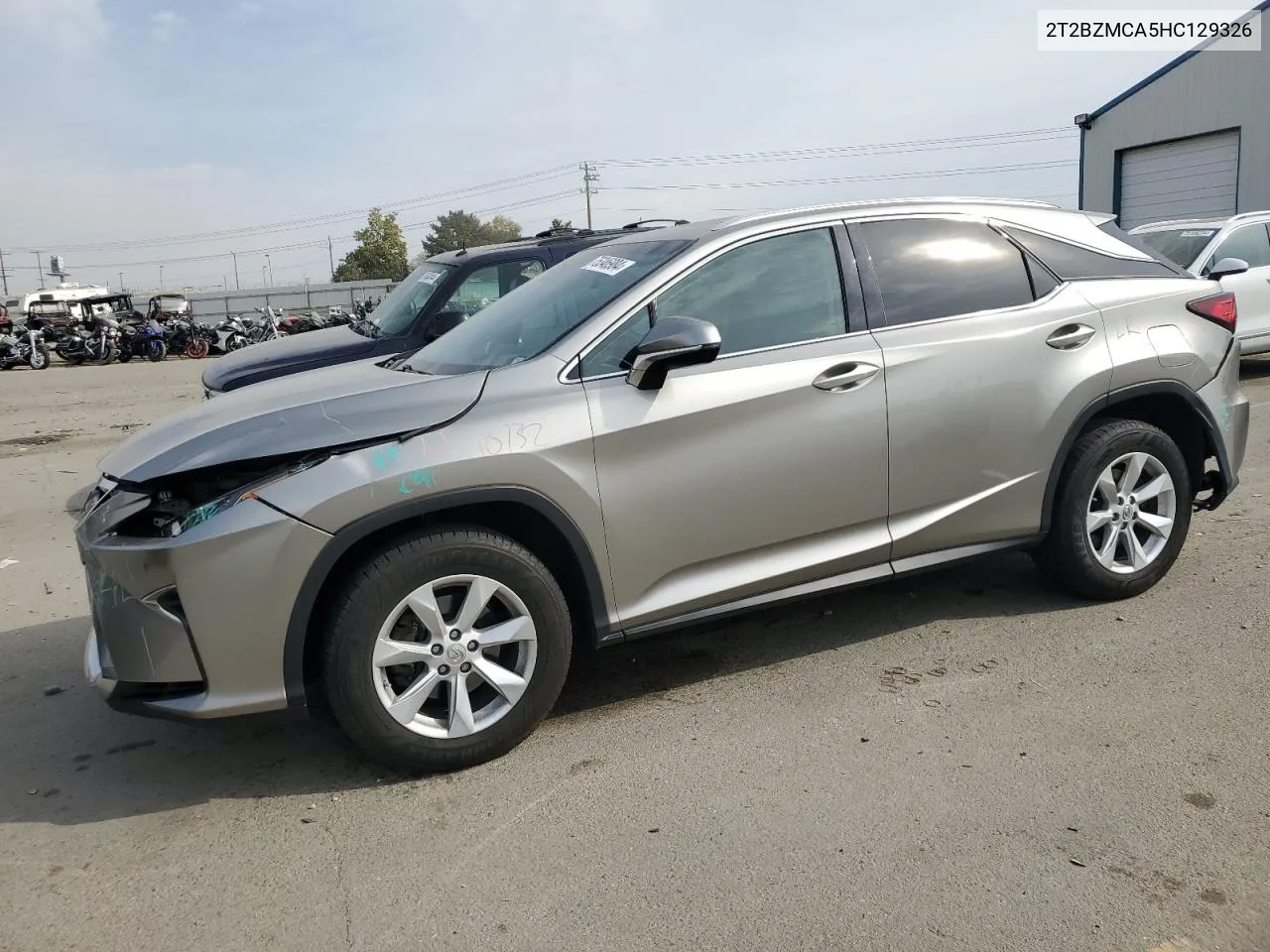 2017 Lexus Rx 350 Base VIN: 2T2BZMCA5HC129326 Lot: 75346984