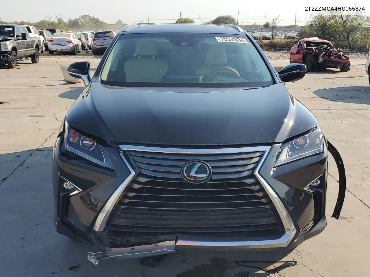 2017 Lexus Rx 350 Base VIN: 2T2ZZMCA4HC065374 Lot: 75554034