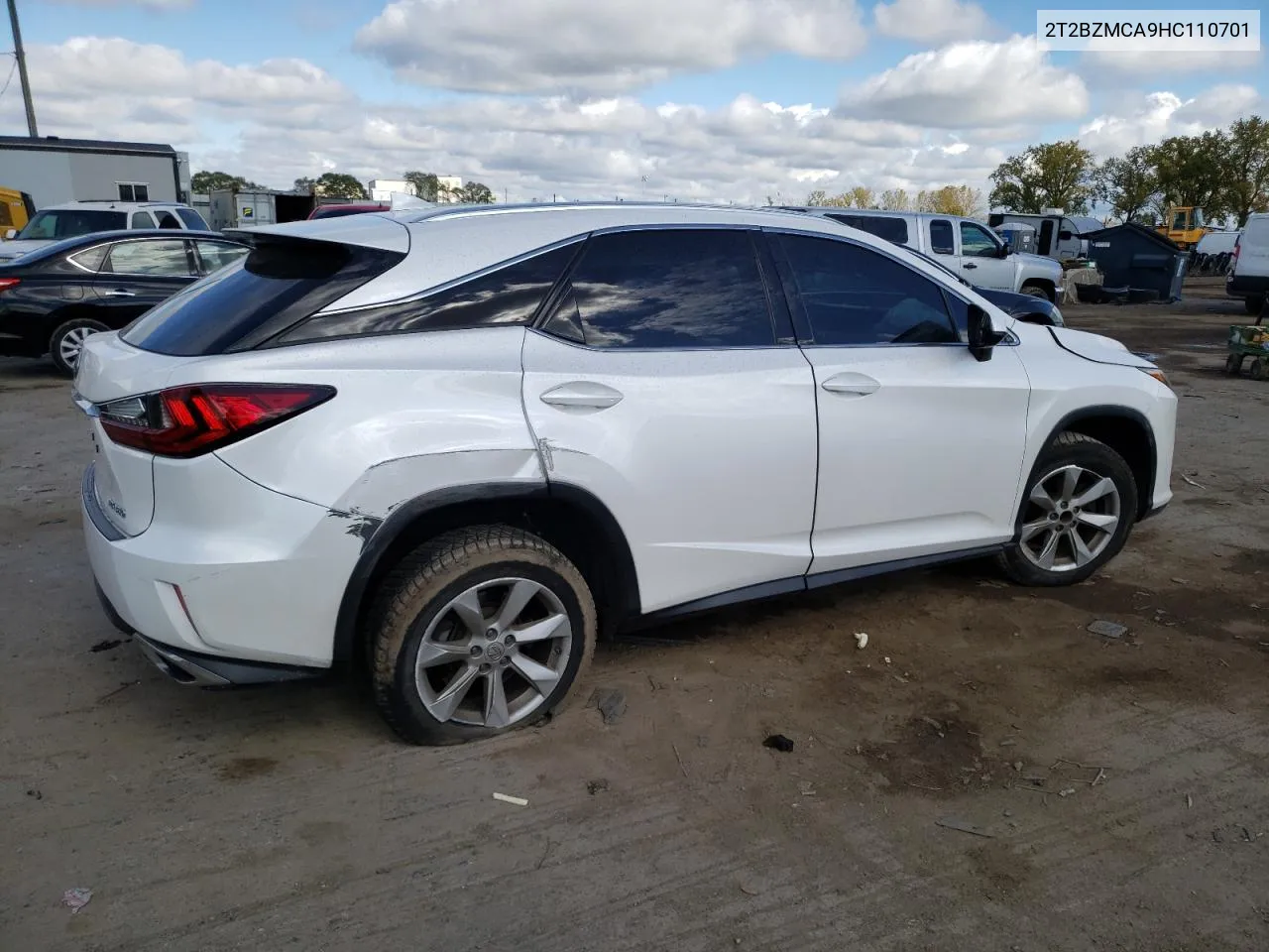 2017 Lexus Rx 350 Base VIN: 2T2BZMCA9HC110701 Lot: 75644834