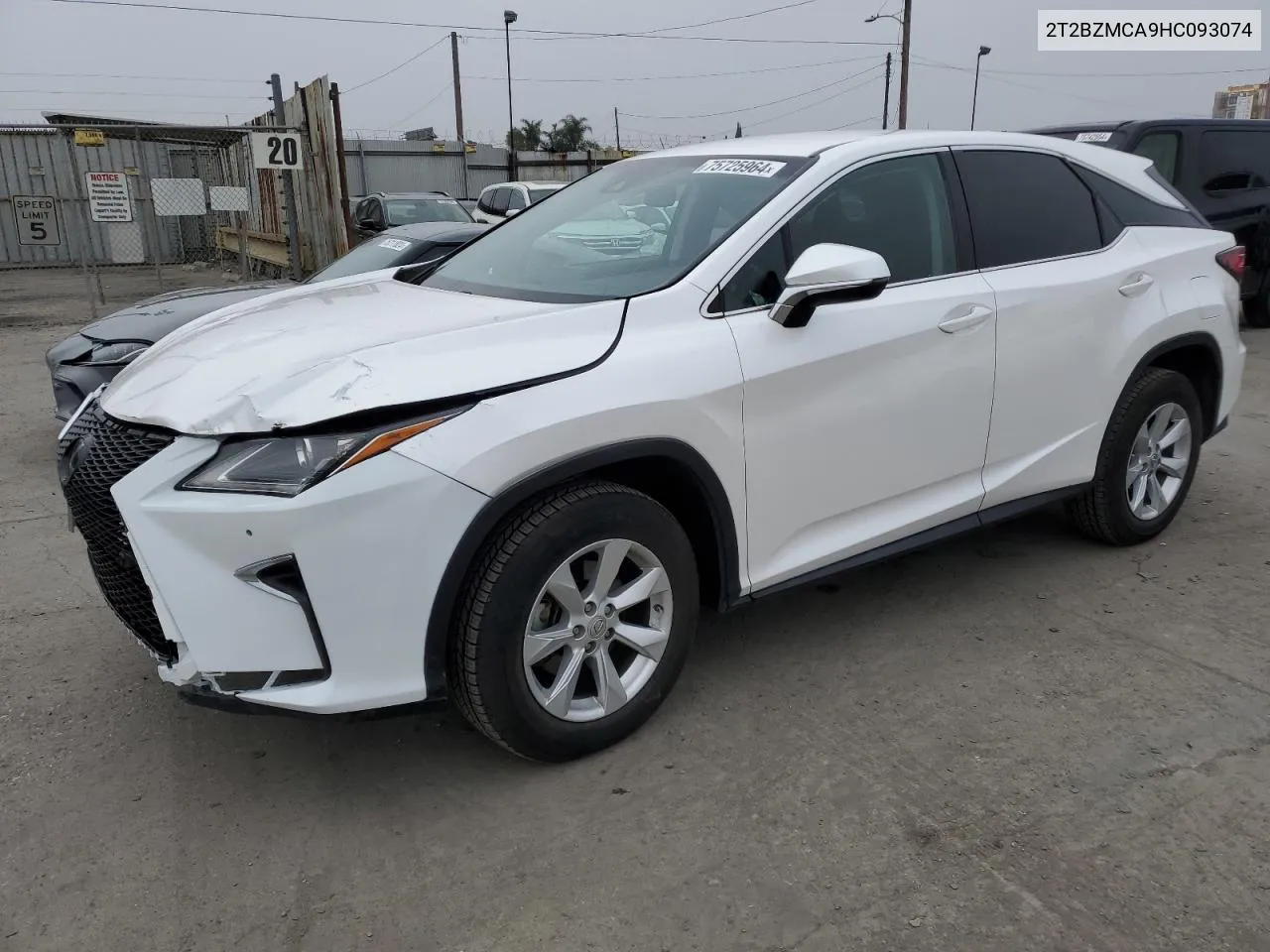 2T2BZMCA9HC093074 2017 Lexus Rx 350 Base