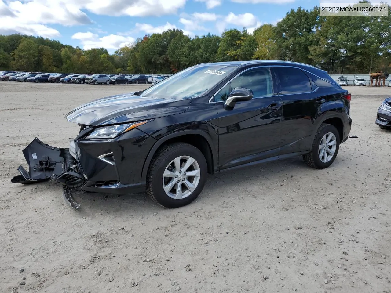 2017 Lexus Rx 350 Base VIN: 2T2BZMCAXHC060374 Lot: 75768654