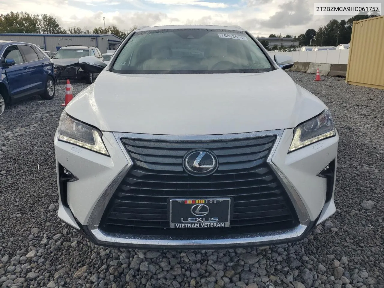 2017 Lexus Rx 350 Base VIN: 2T2BZMCA9HC061757 Lot: 76053674