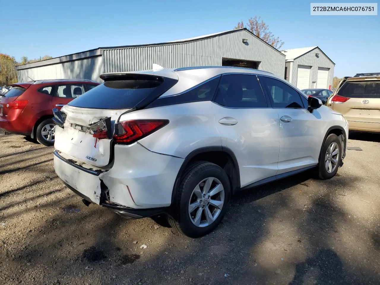 2017 Lexus Rx 350 Base VIN: 2T2BZMCA6HC076751 Lot: 76111794