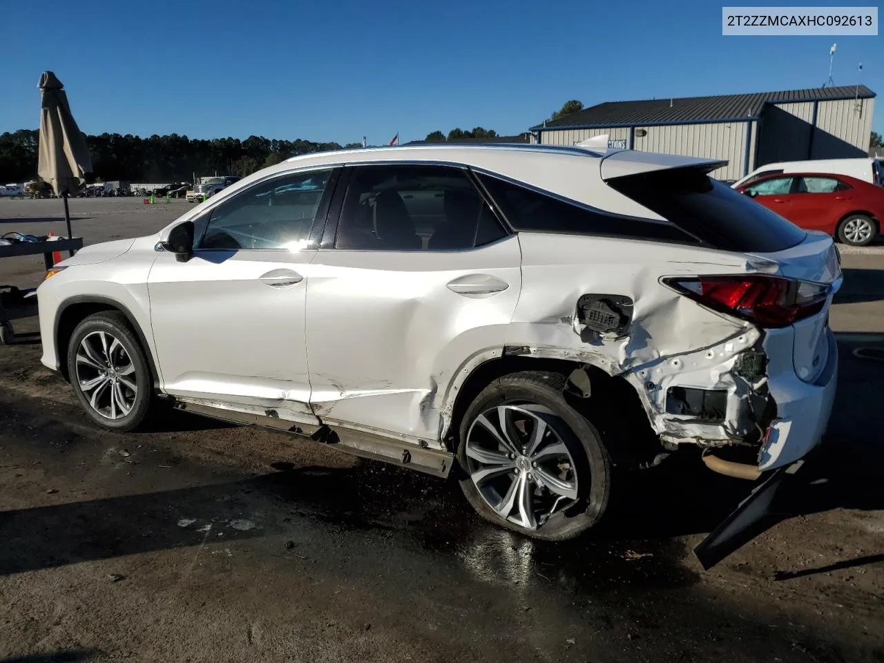 2017 Lexus Rx 350 Base VIN: 2T2ZZMCAXHC092613 Lot: 76406504