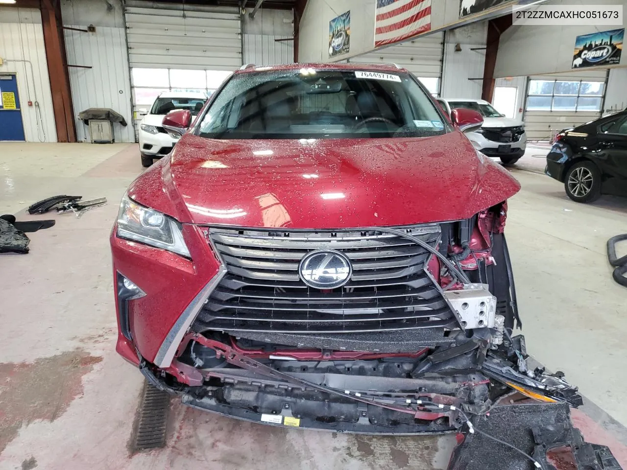 2017 Lexus Rx 350 Base VIN: 2T2ZZMCAXHC051673 Lot: 76449774