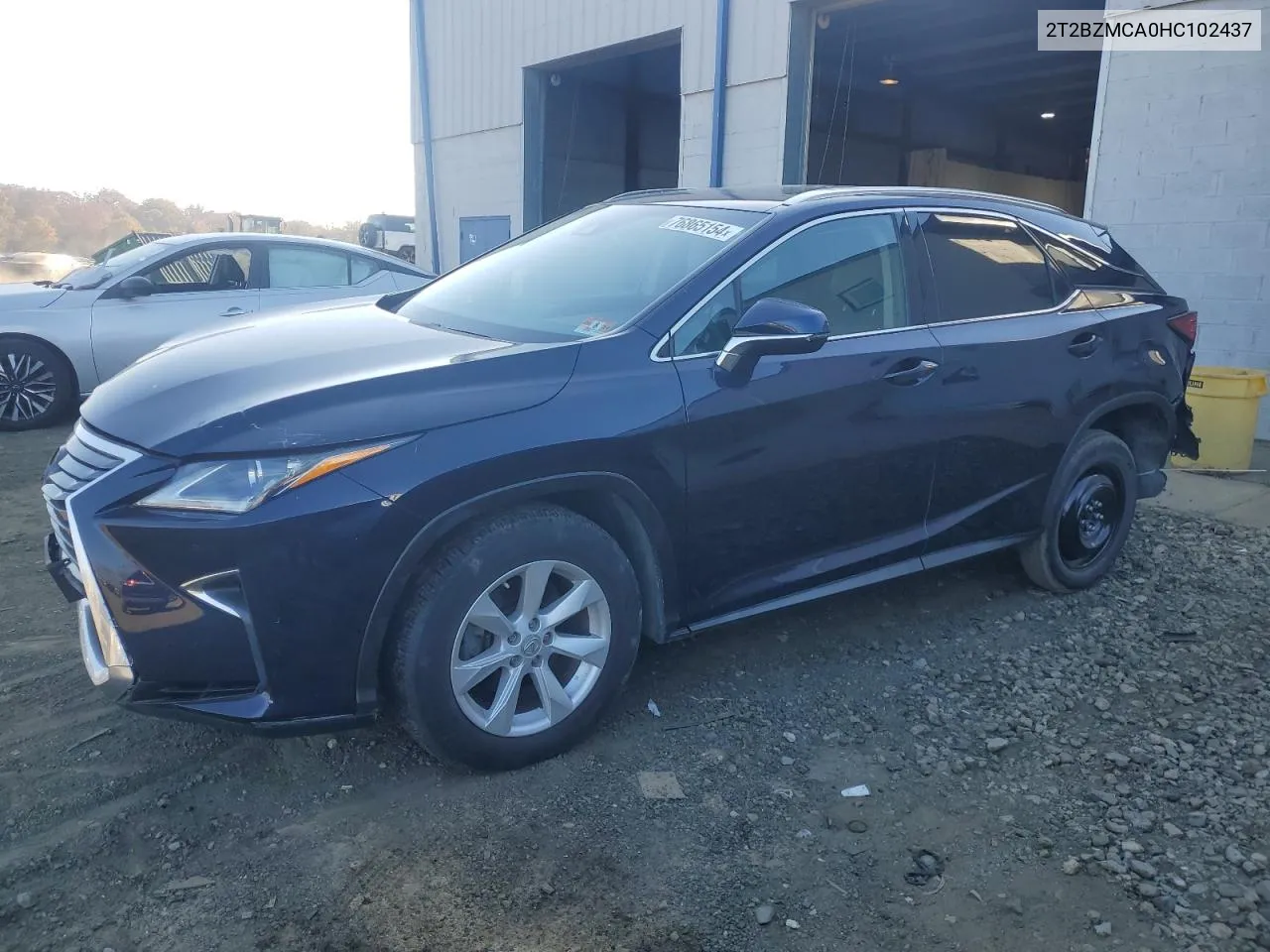 2017 Lexus Rx 350 Base VIN: 2T2BZMCA0HC102437 Lot: 76865154