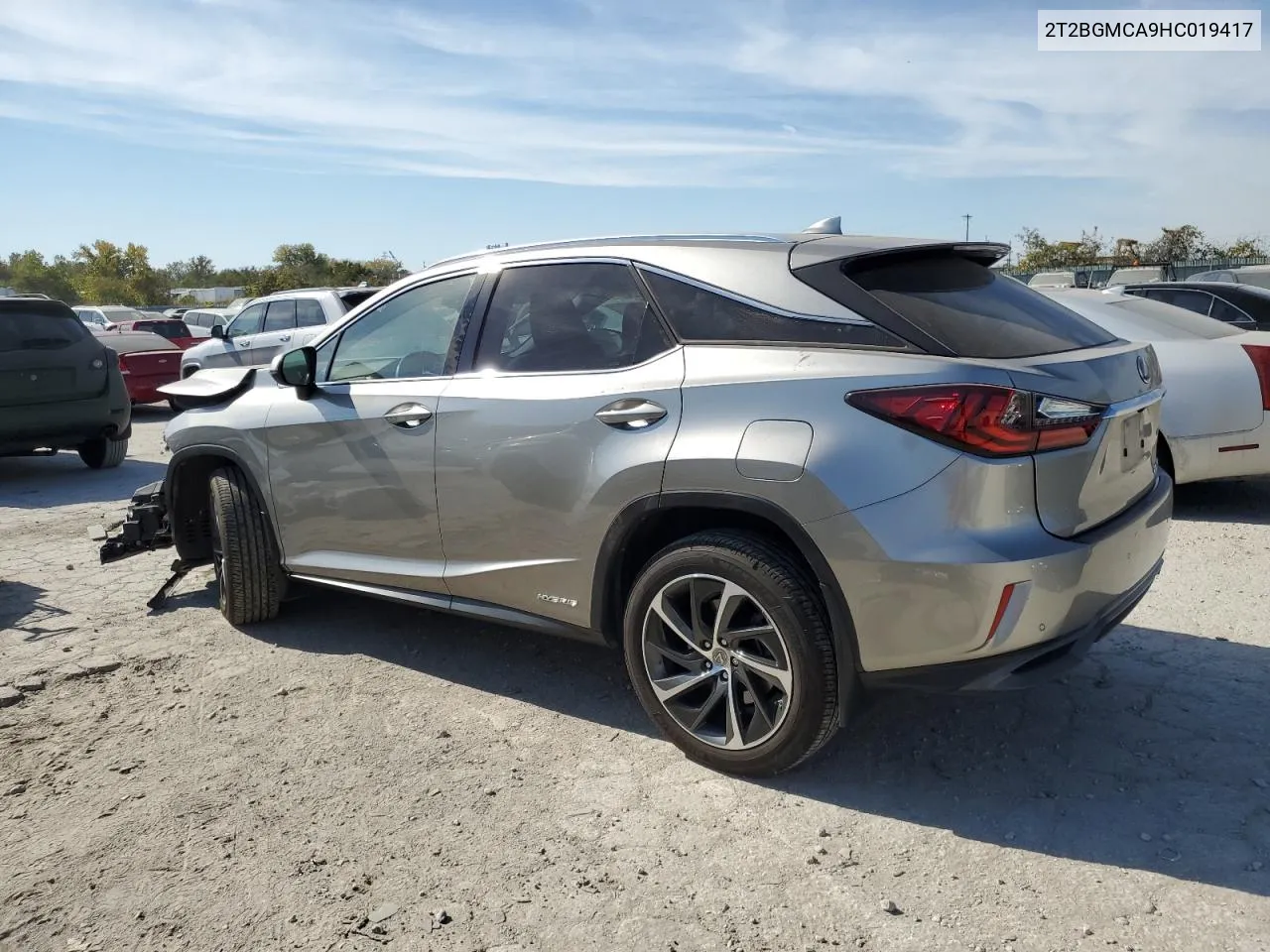 2017 Lexus Rx 450H Base VIN: 2T2BGMCA9HC019417 Lot: 76959354