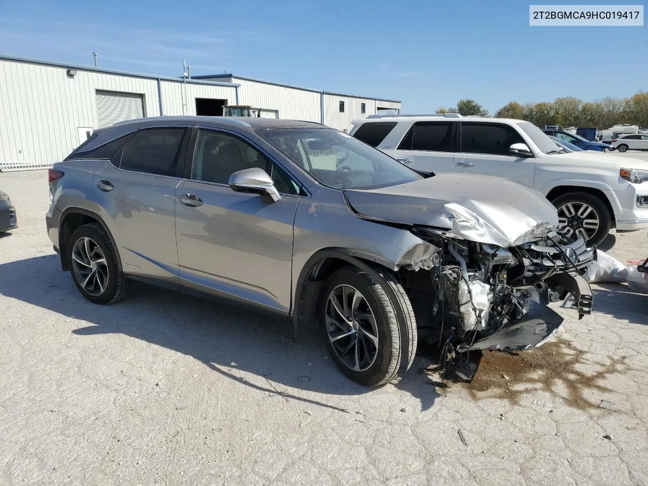 2017 Lexus Rx 450H Base VIN: 2T2BGMCA9HC019417 Lot: 76959354