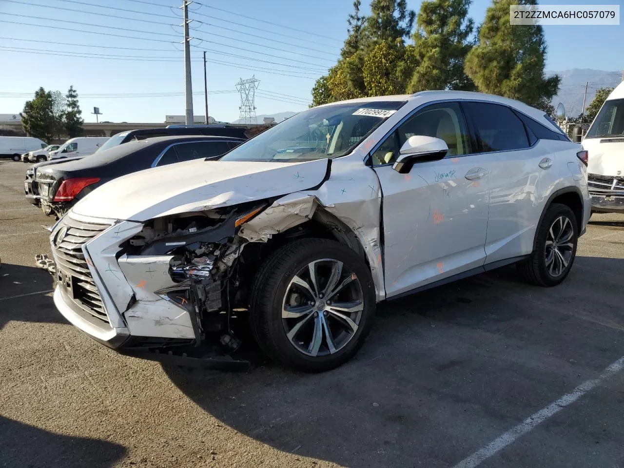 2017 Lexus Rx 350 Base VIN: 2T2ZZMCA6HC057079 Lot: 77029974