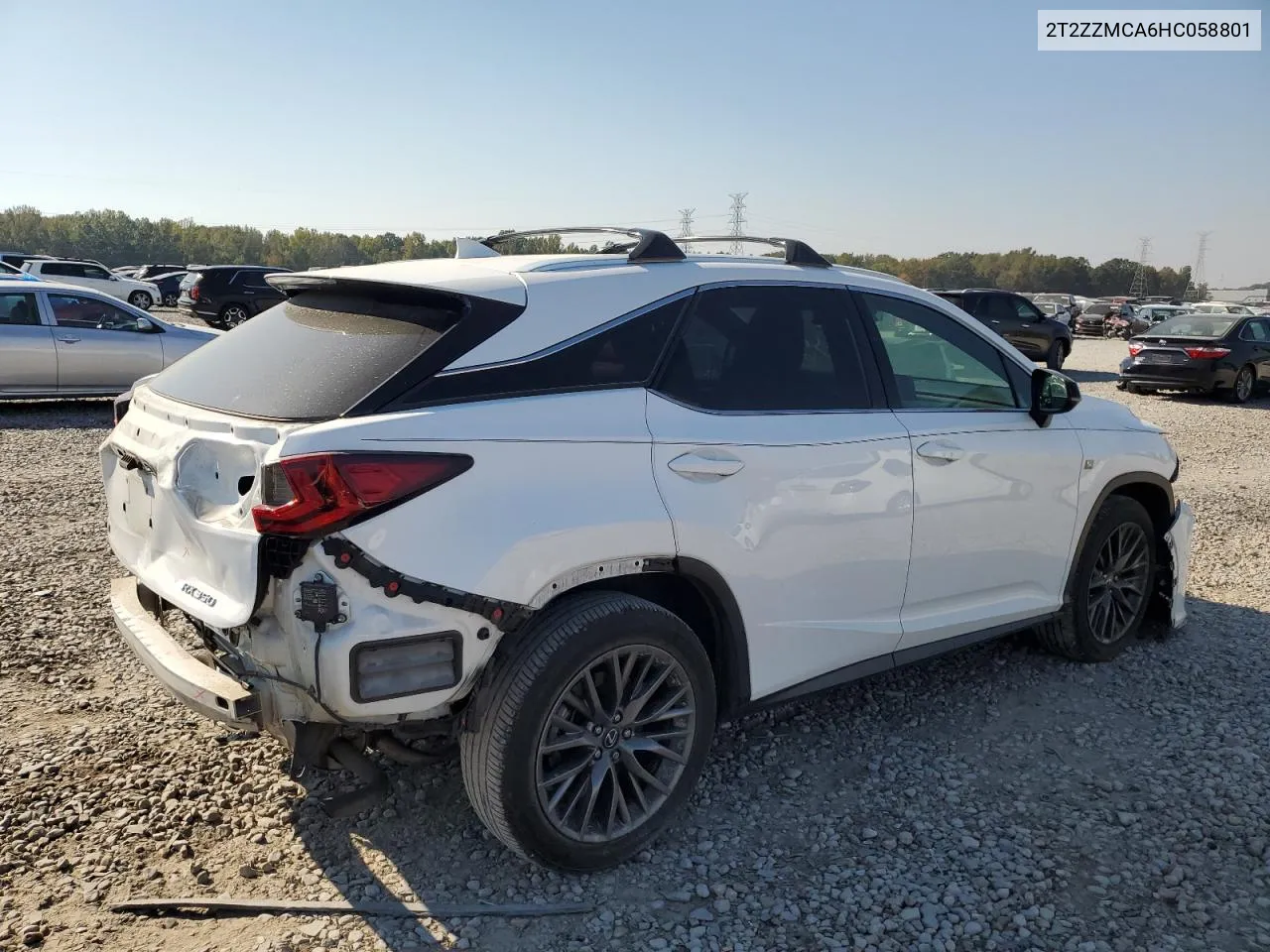 2017 Lexus Rx 350 Base VIN: 2T2ZZMCA6HC058801 Lot: 77661574