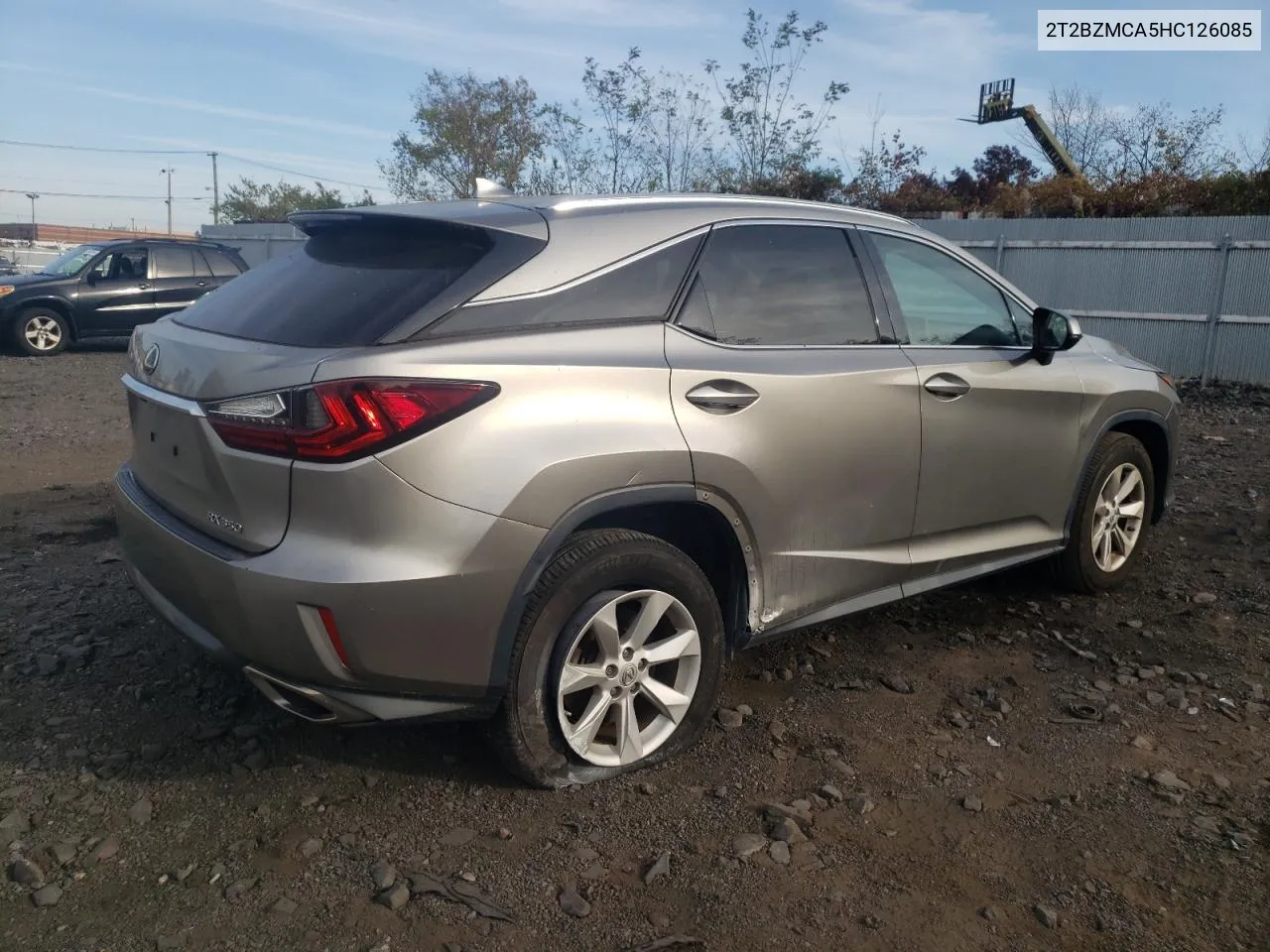 2017 Lexus Rx 350 Base VIN: 2T2BZMCA5HC126085 Lot: 78583934