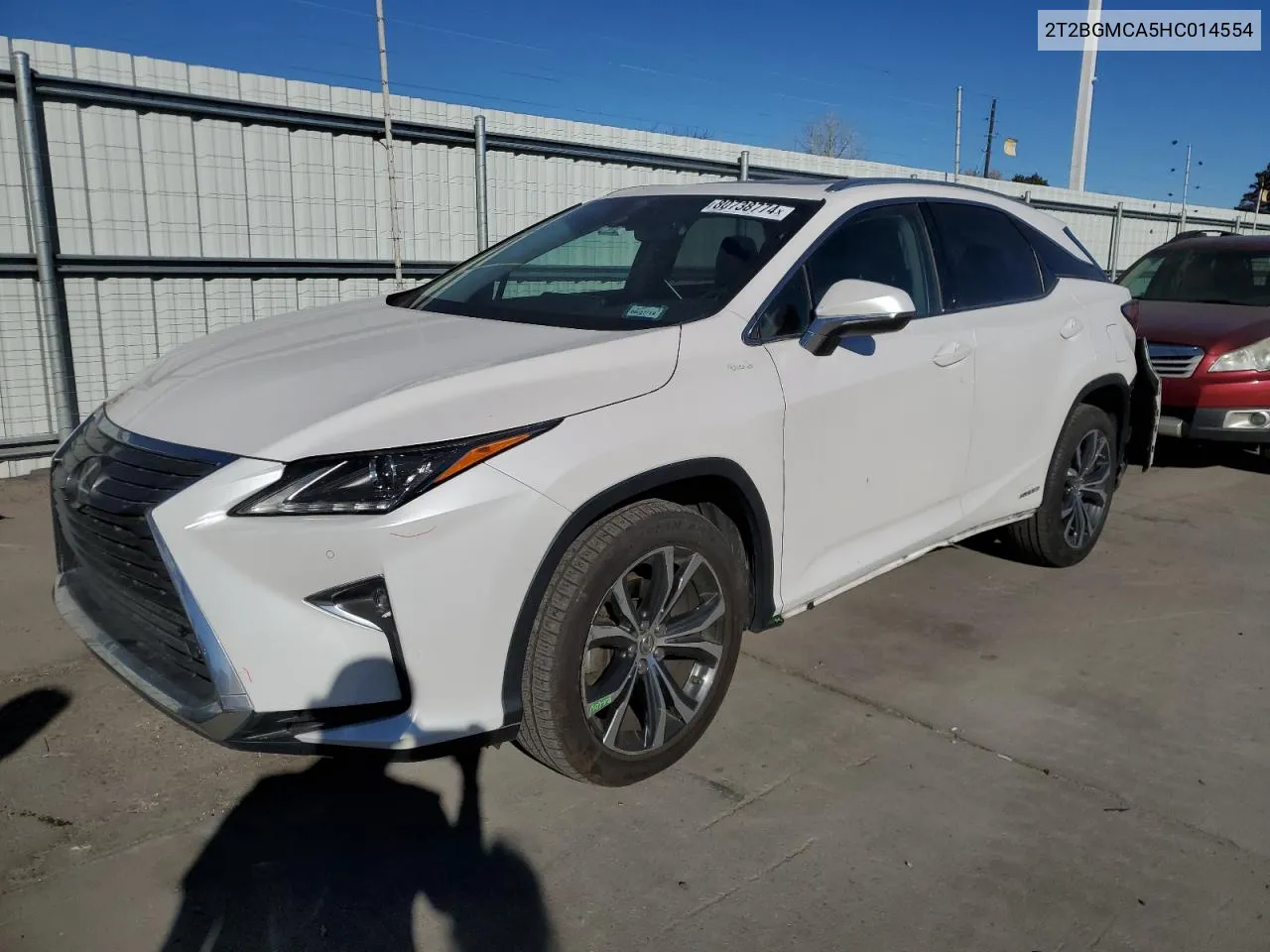 2017 Lexus Rx 450H Base VIN: 2T2BGMCA5HC014554 Lot: 80738774