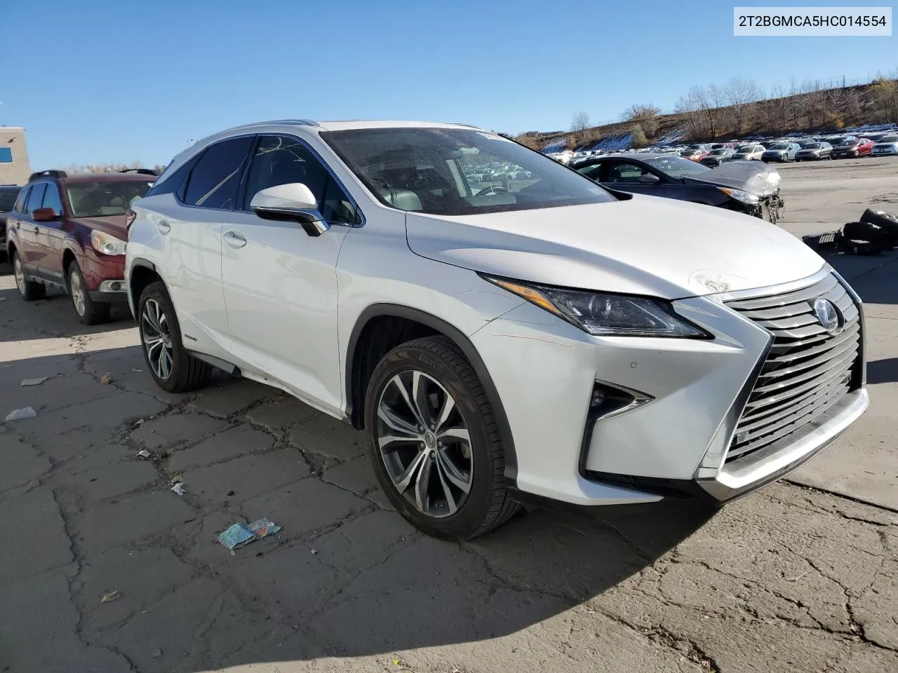 2017 Lexus Rx 450H Base VIN: 2T2BGMCA5HC014554 Lot: 80738774