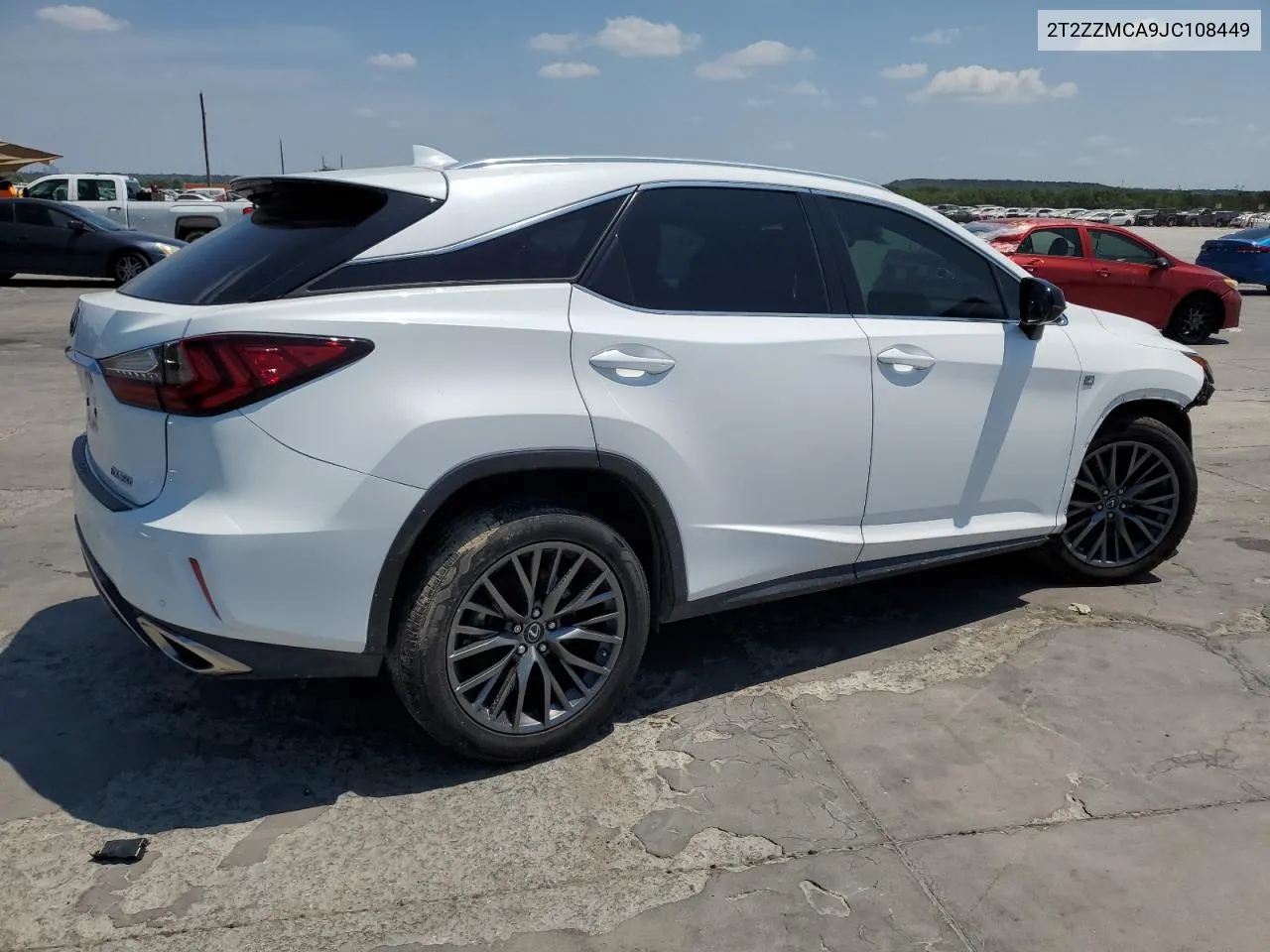 2018 Lexus Rx 350 Base VIN: 2T2ZZMCA9JC108449 Lot: 63818504