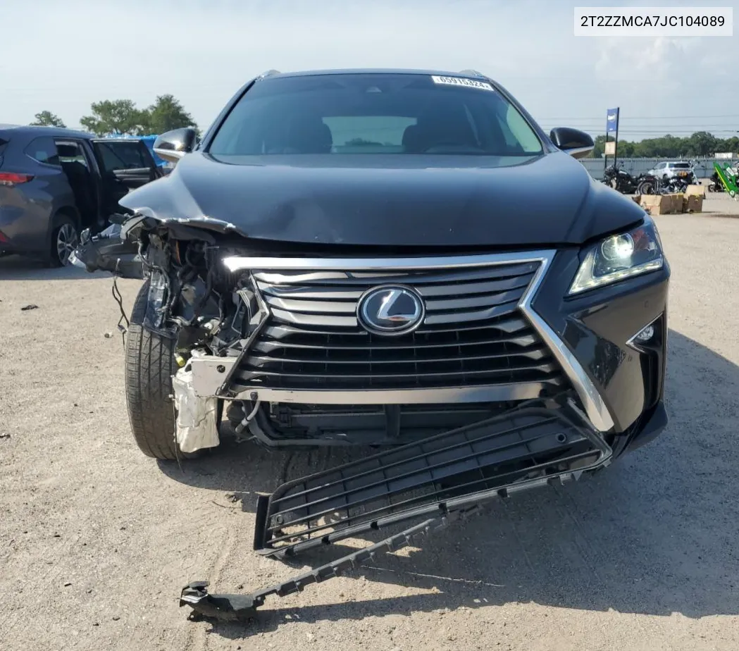 2T2ZZMCA7JC104089 2018 Lexus Rx 350 Base