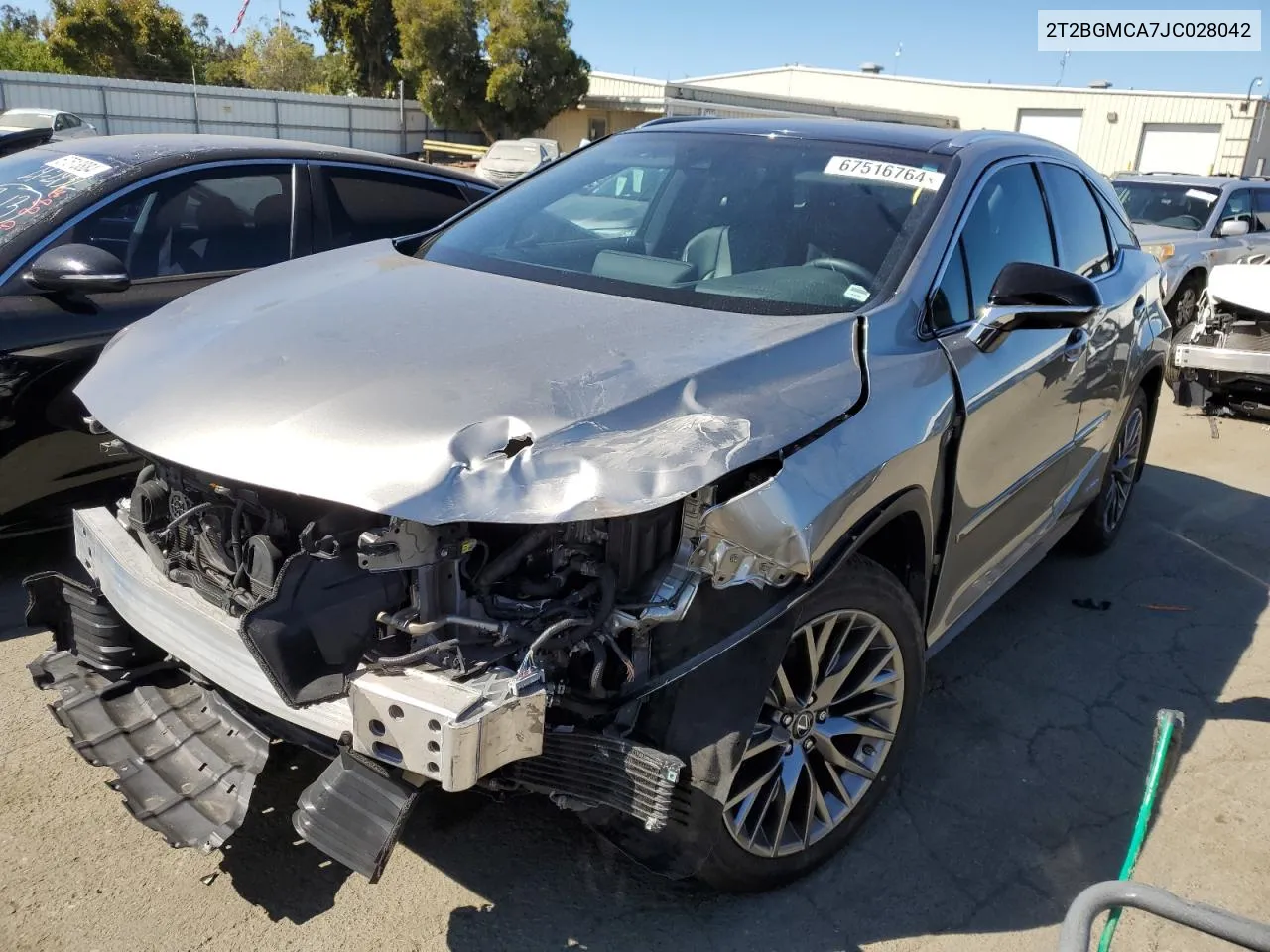 2T2BGMCA7JC028042 2018 Lexus Rx 450H Base