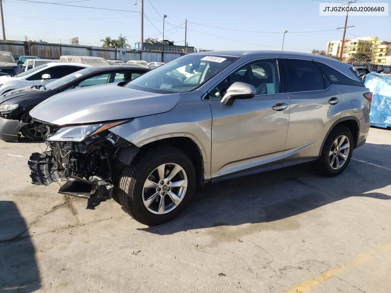 2018 Lexus Rx 350 L VIN: JTJGZKCA0J2006680 Lot: 70393874