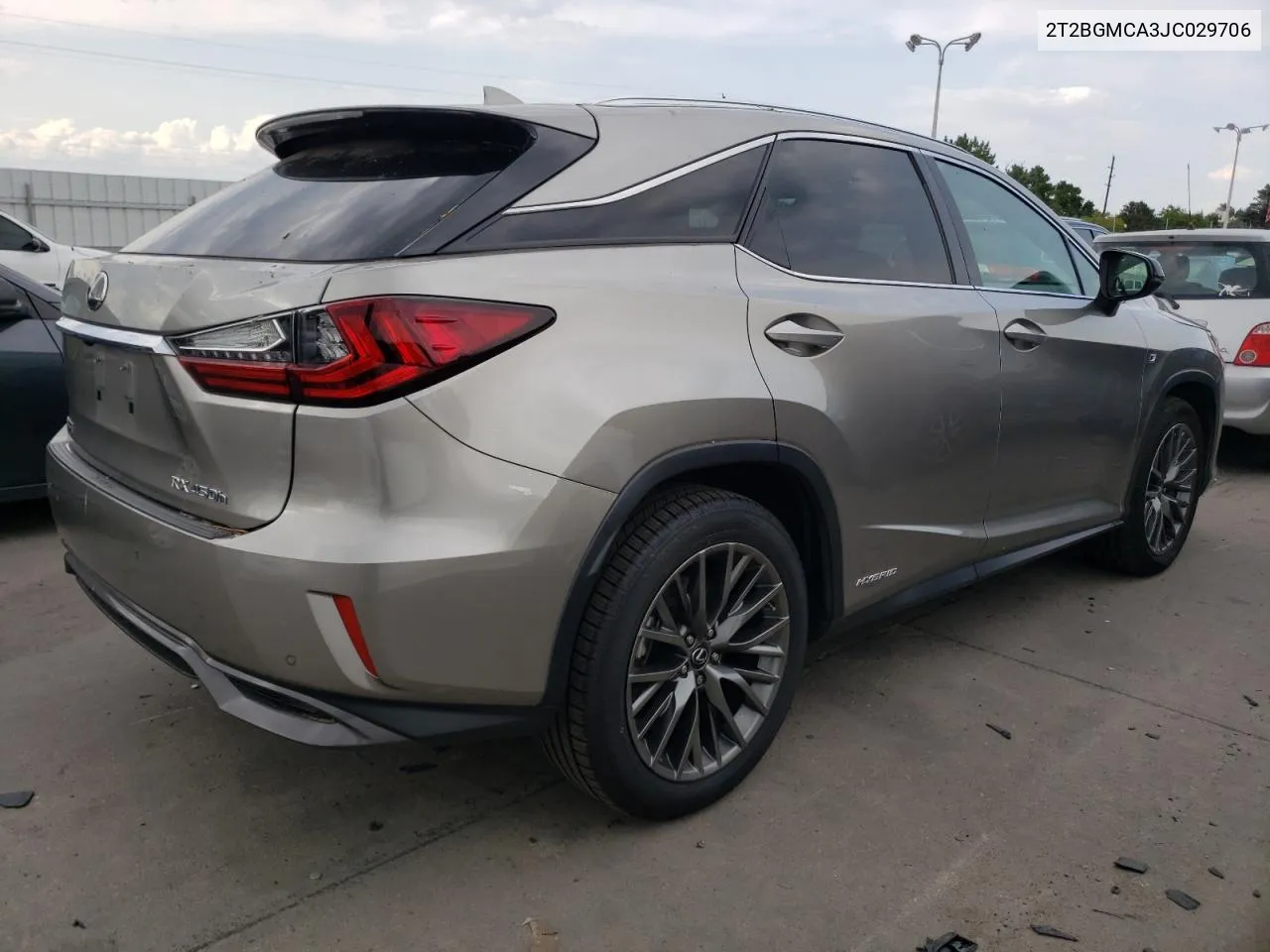 2018 Lexus Rx 450H Base VIN: 2T2BGMCA3JC029706 Lot: 70433714