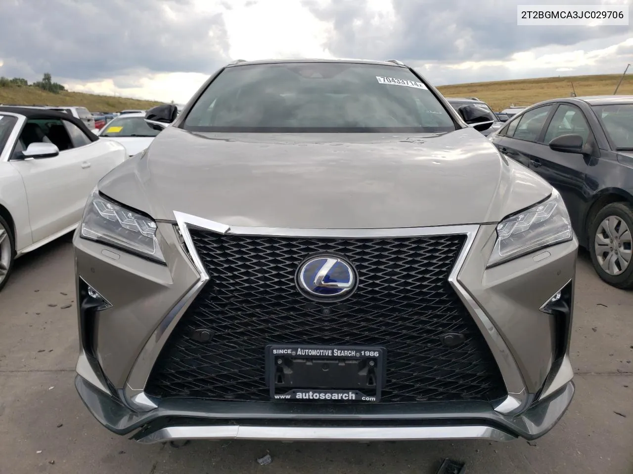 2018 Lexus Rx 450H Base VIN: 2T2BGMCA3JC029706 Lot: 70433714