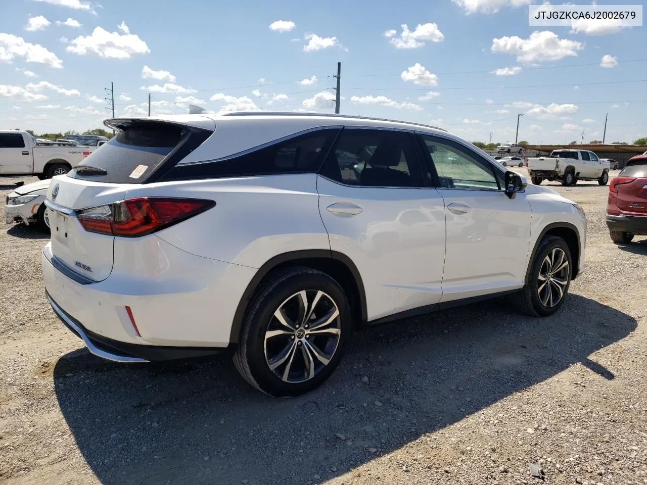 2018 Lexus Rx 350 L VIN: JTJGZKCA6J2002679 Lot: 72409134