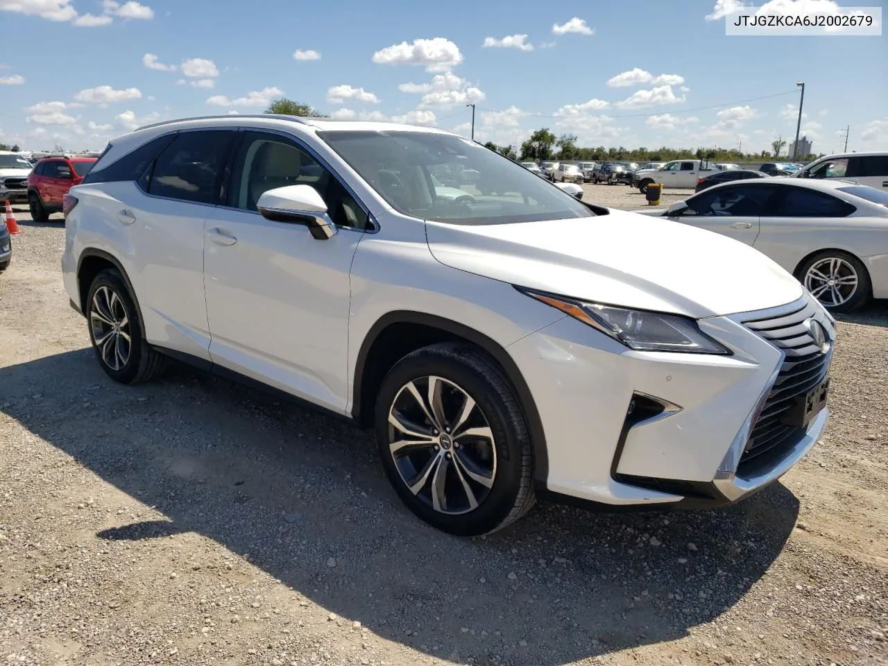 2018 Lexus Rx 350 L VIN: JTJGZKCA6J2002679 Lot: 72409134