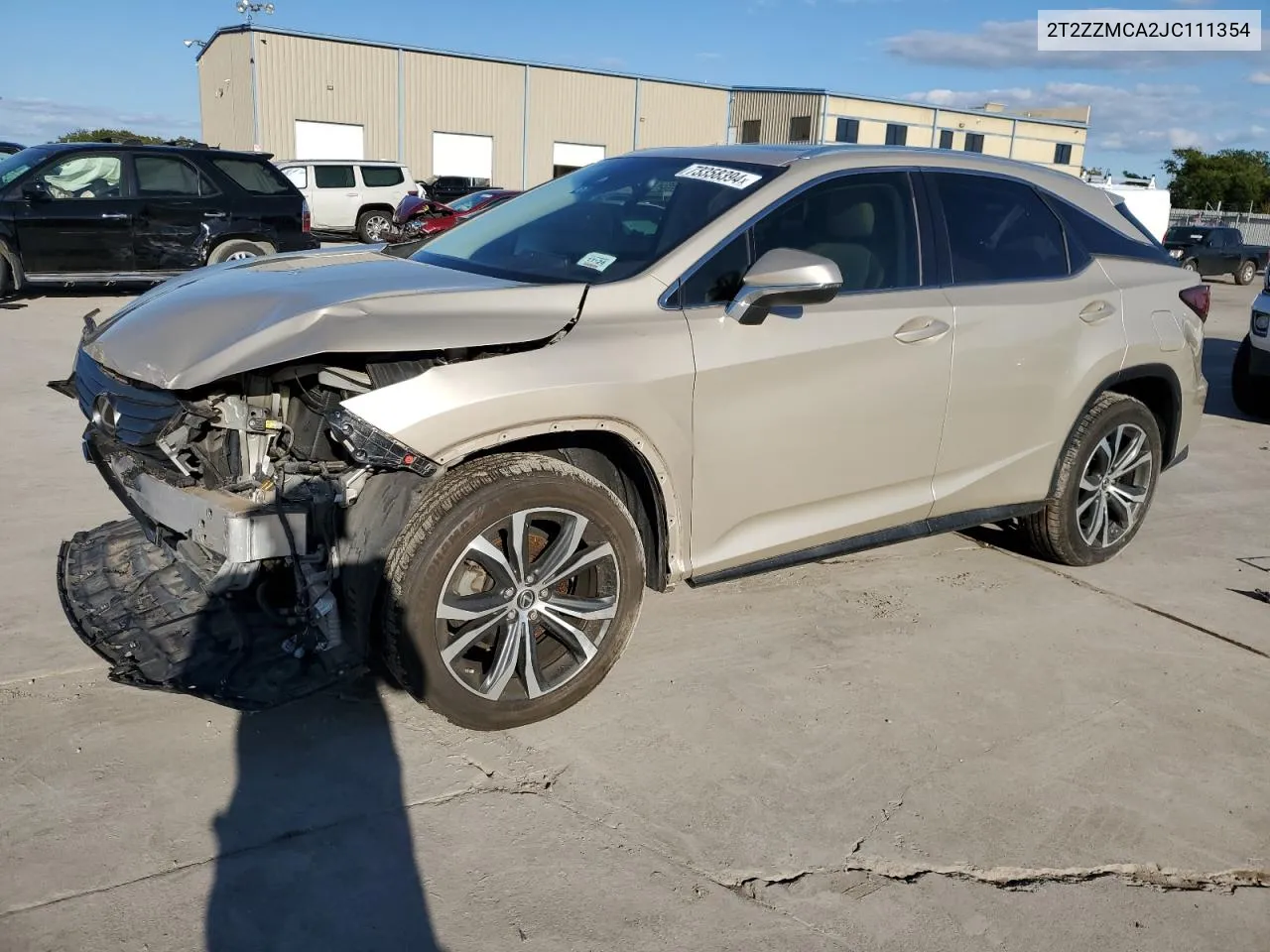 2018 Lexus Rx 350 Base VIN: 2T2ZZMCA2JC111354 Lot: 73358394