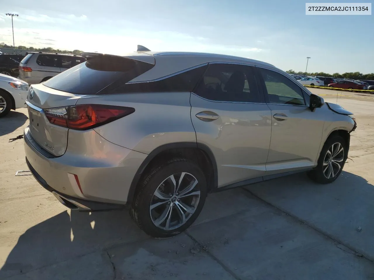 2T2ZZMCA2JC111354 2018 Lexus Rx 350 Base