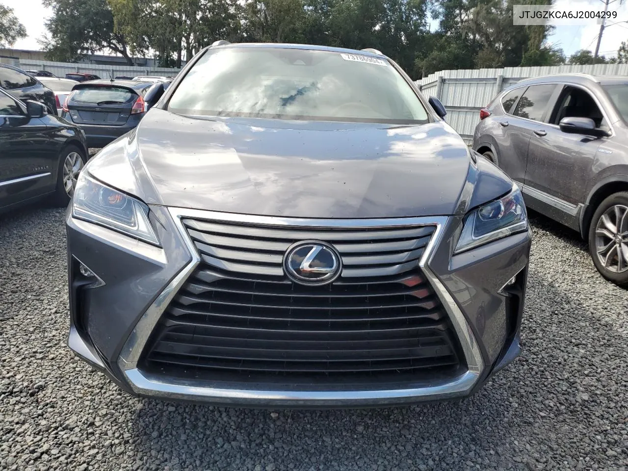 2018 Lexus Rx 350 L VIN: JTJGZKCA6J2004299 Lot: 73786904