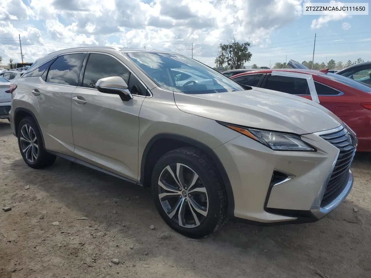 2018 Lexus Rx 350 Base VIN: 2T2ZZMCA6JC111650 Lot: 73876784