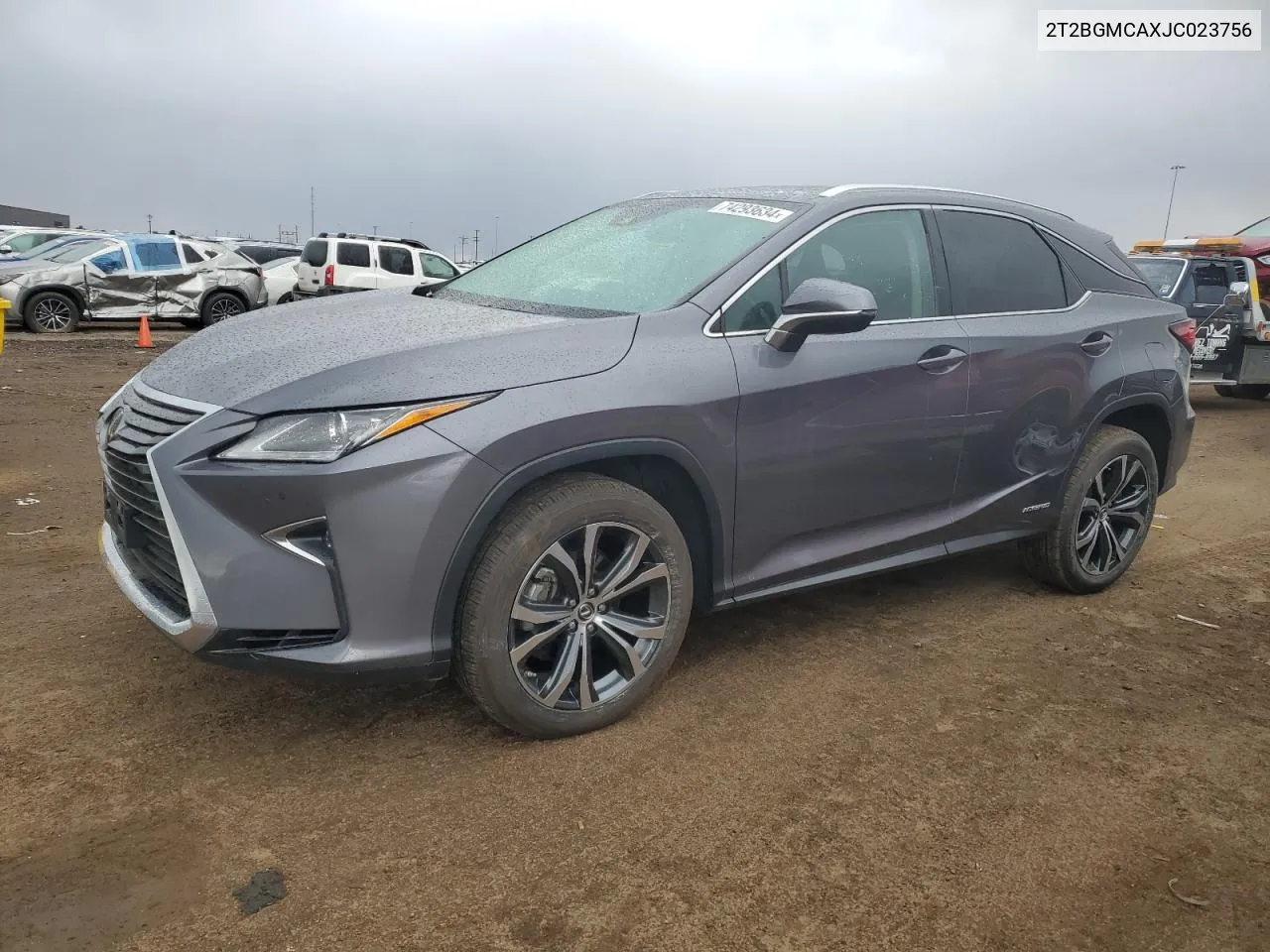 2018 Lexus Rx 450H Base VIN: 2T2BGMCAXJC023756 Lot: 74293634