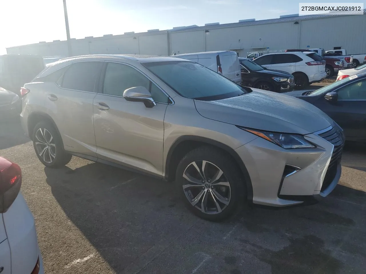 2018 Lexus Rx 450H Base VIN: 2T2BGMCAXJC021912 Lot: 74498254