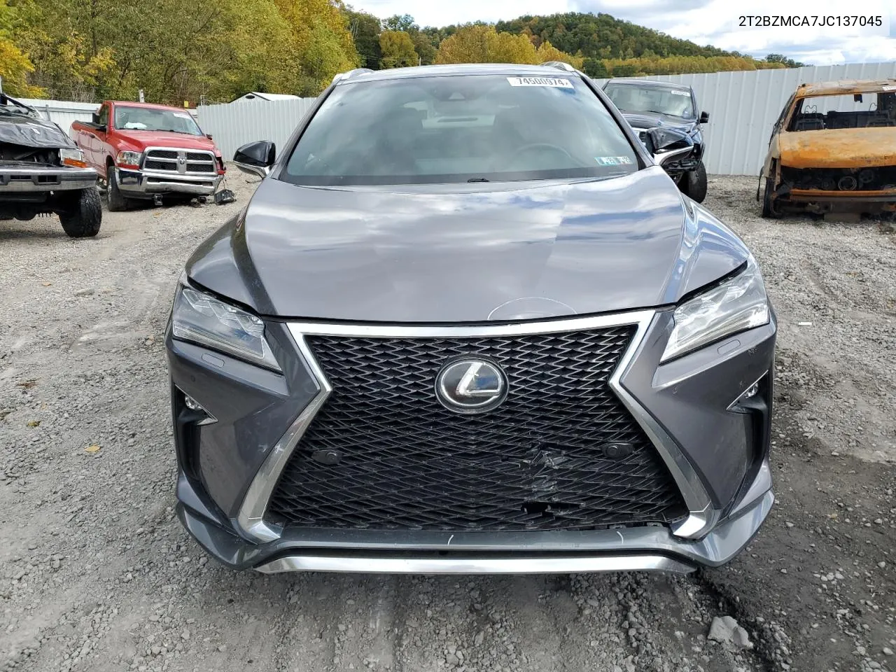 2018 Lexus Rx 350 Base VIN: 2T2BZMCA7JC137045 Lot: 74500974